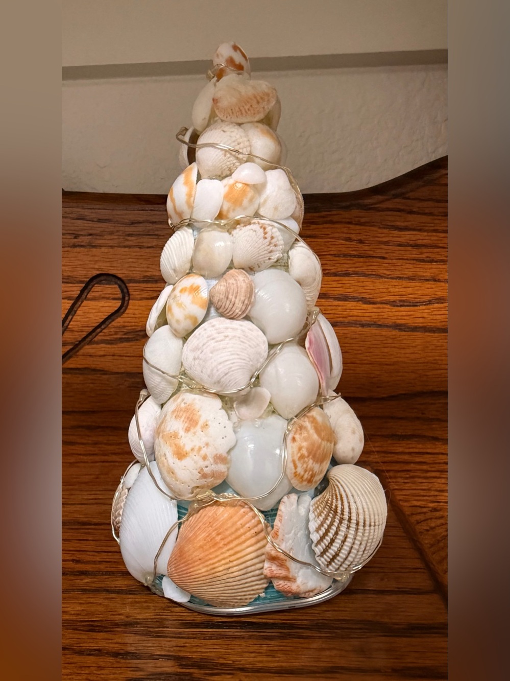 Lighted Seashell Tree Decor